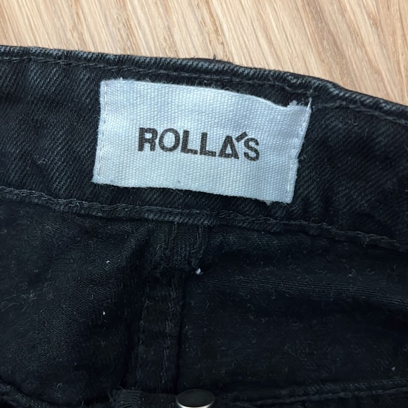 Rolla’s Original Short in black distressed denim. Size 28 - Picture 3 of 4